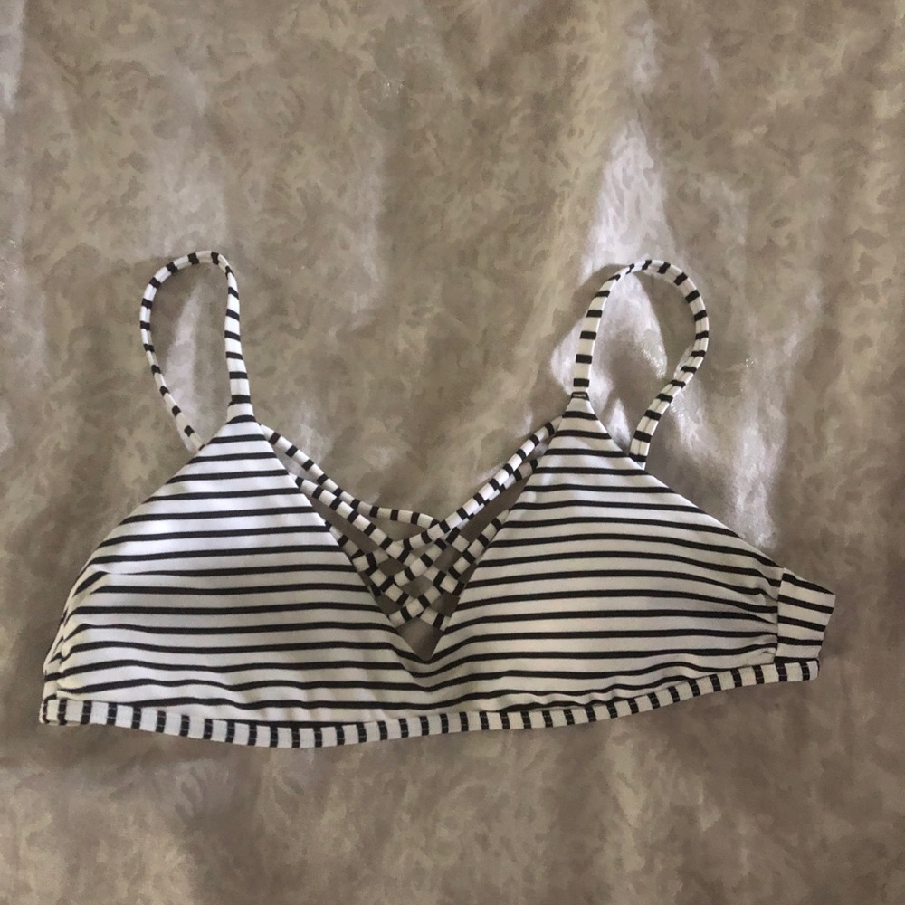 Hollister striped bikini top